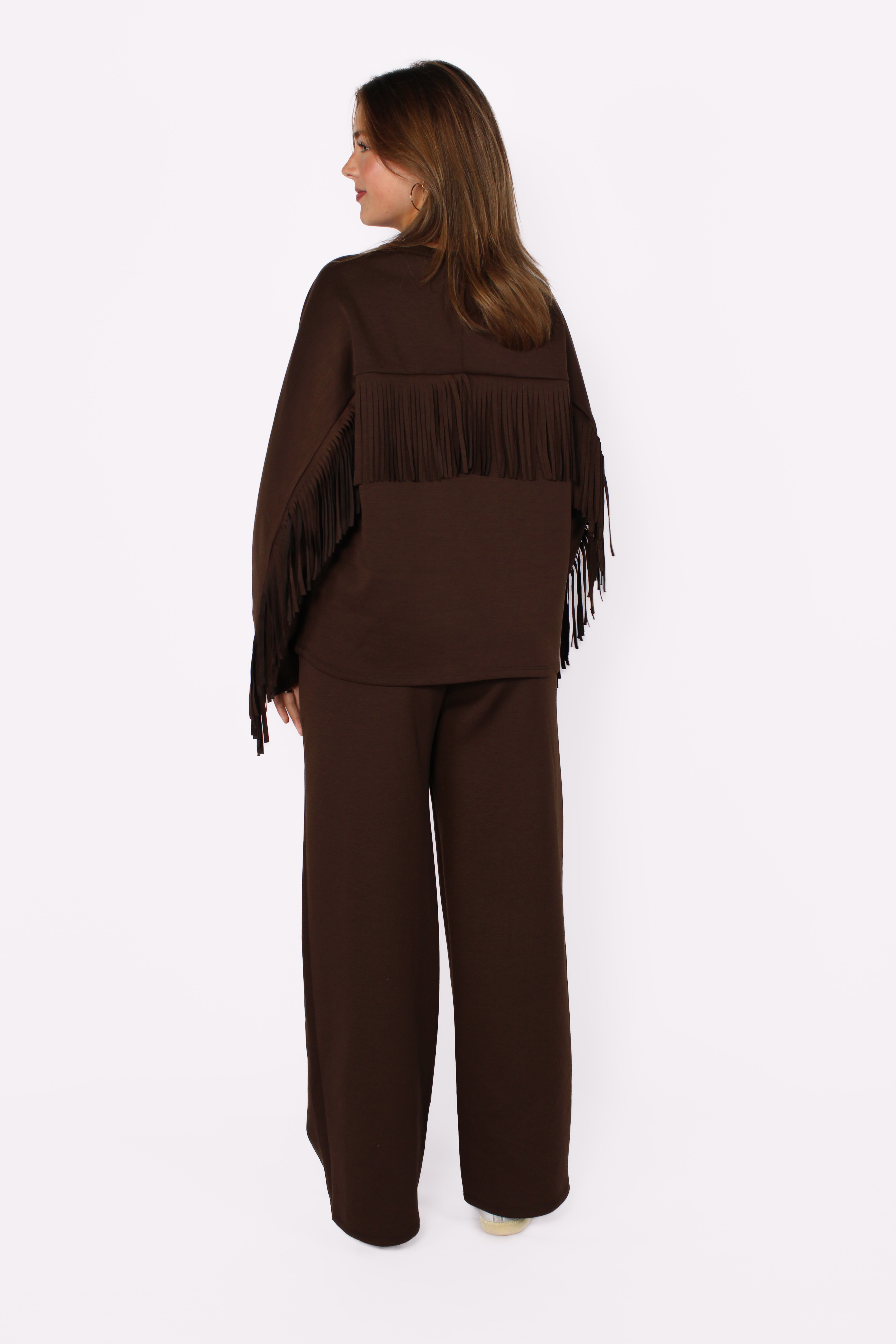 FRINGE CHILL SET - BROWN