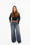 ''EXTRA TALL'' PALAZZO JEANS 2170