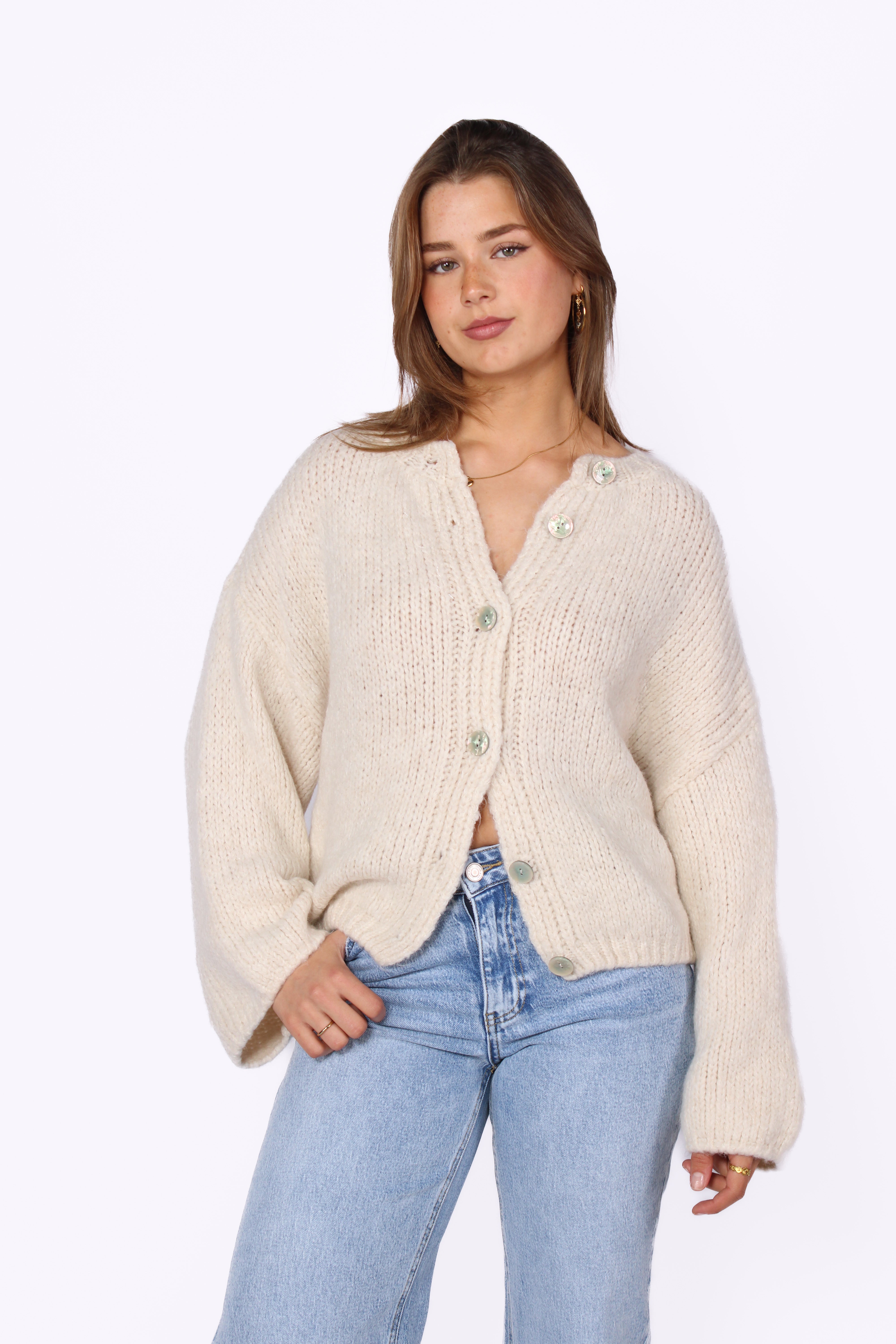 EMILY CARDIGAN - ECRU
