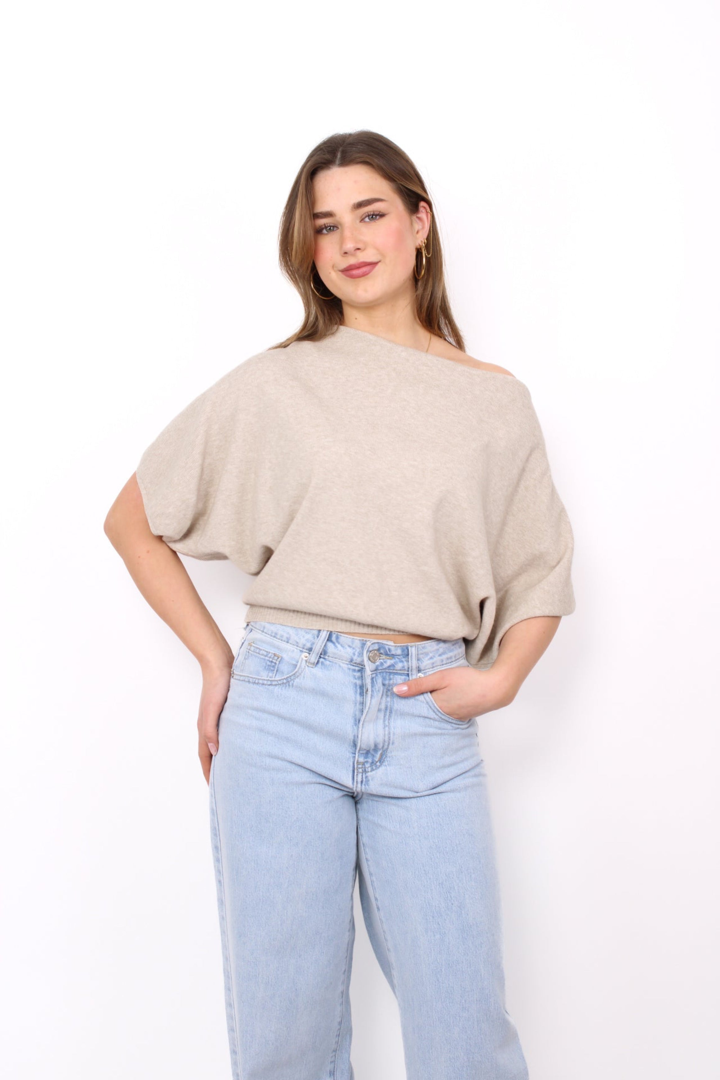 NINA TOP - BEIGE