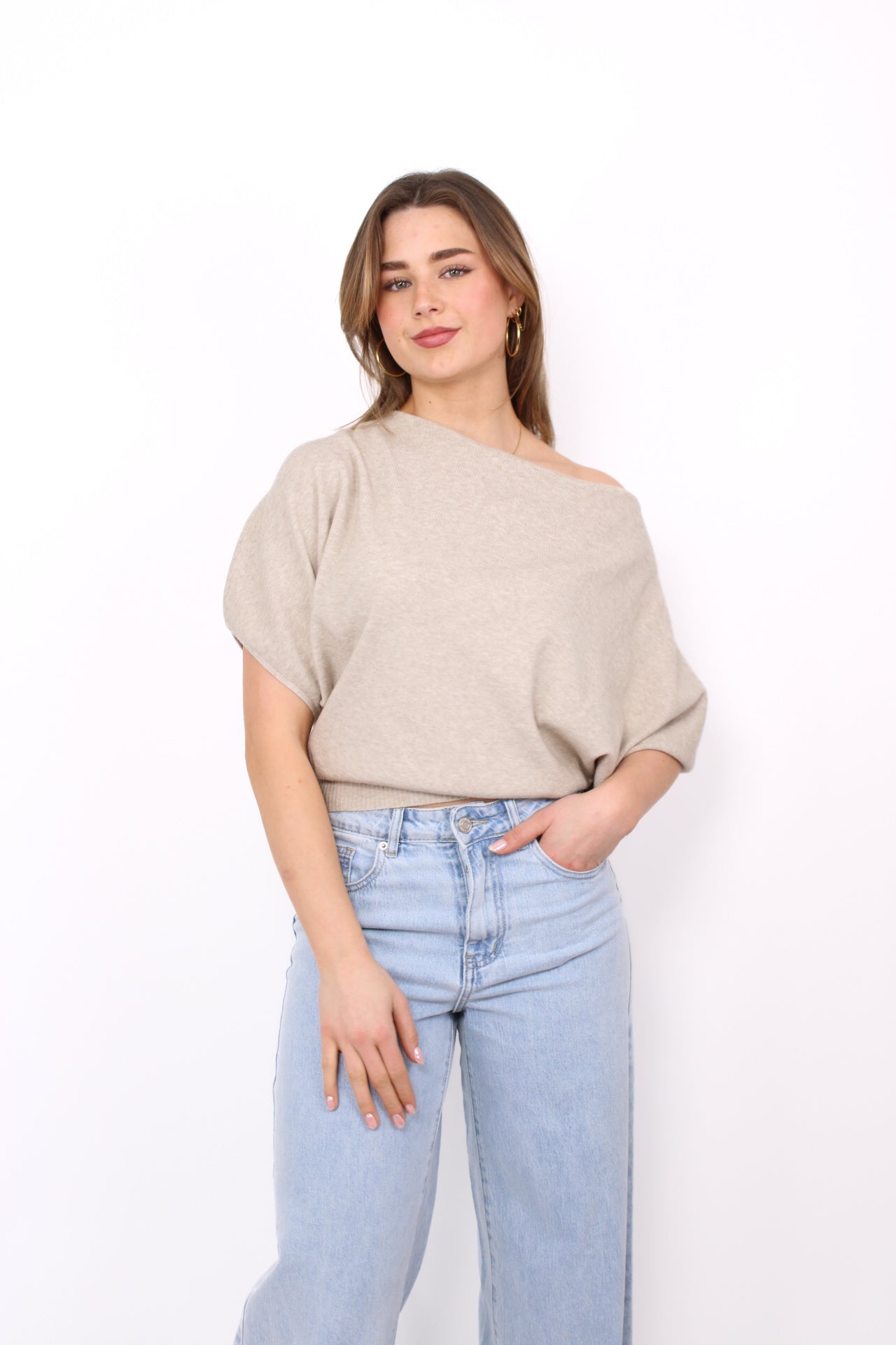 NINA TOP - BEIGE