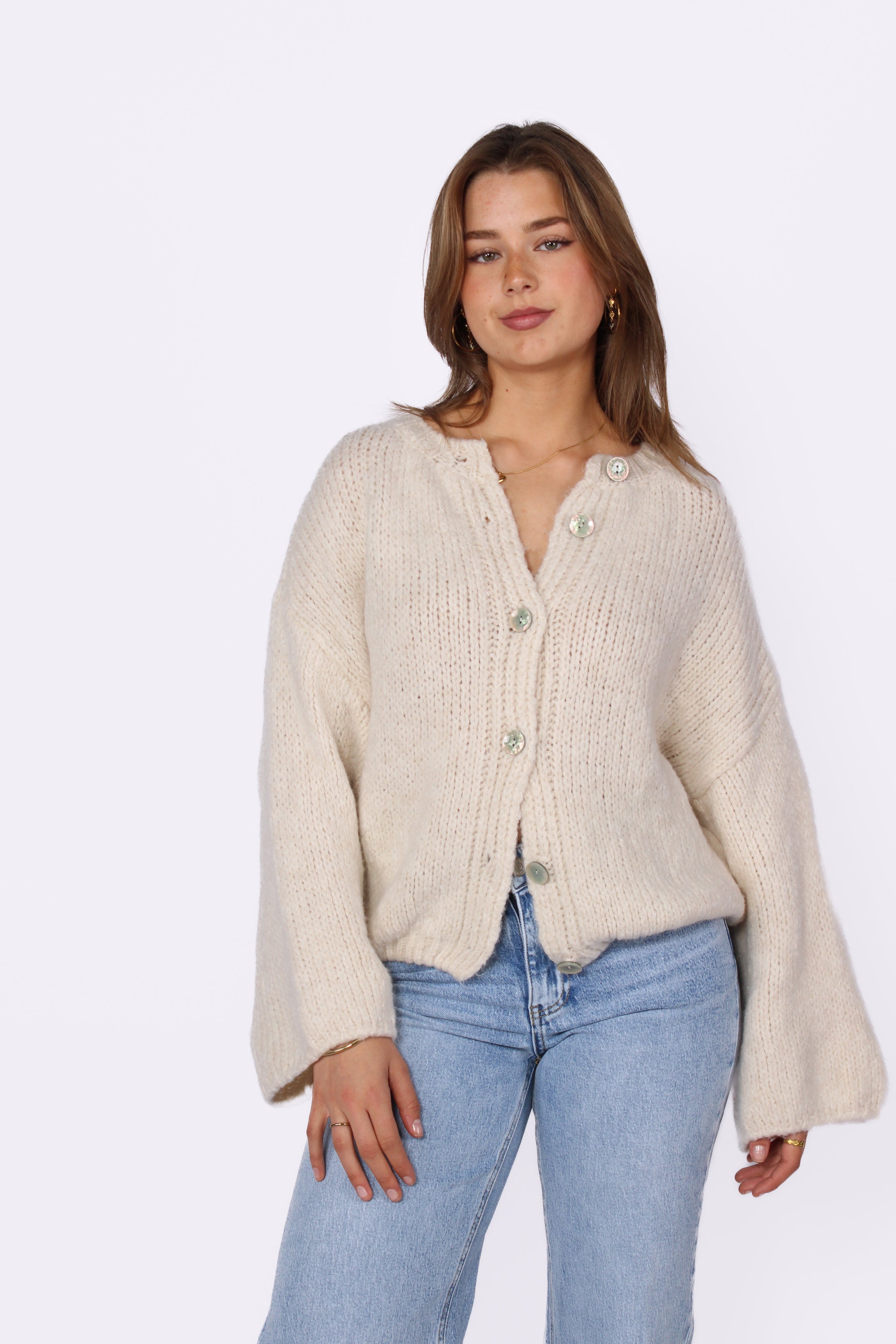 EMILY CARDIGAN - ECRU