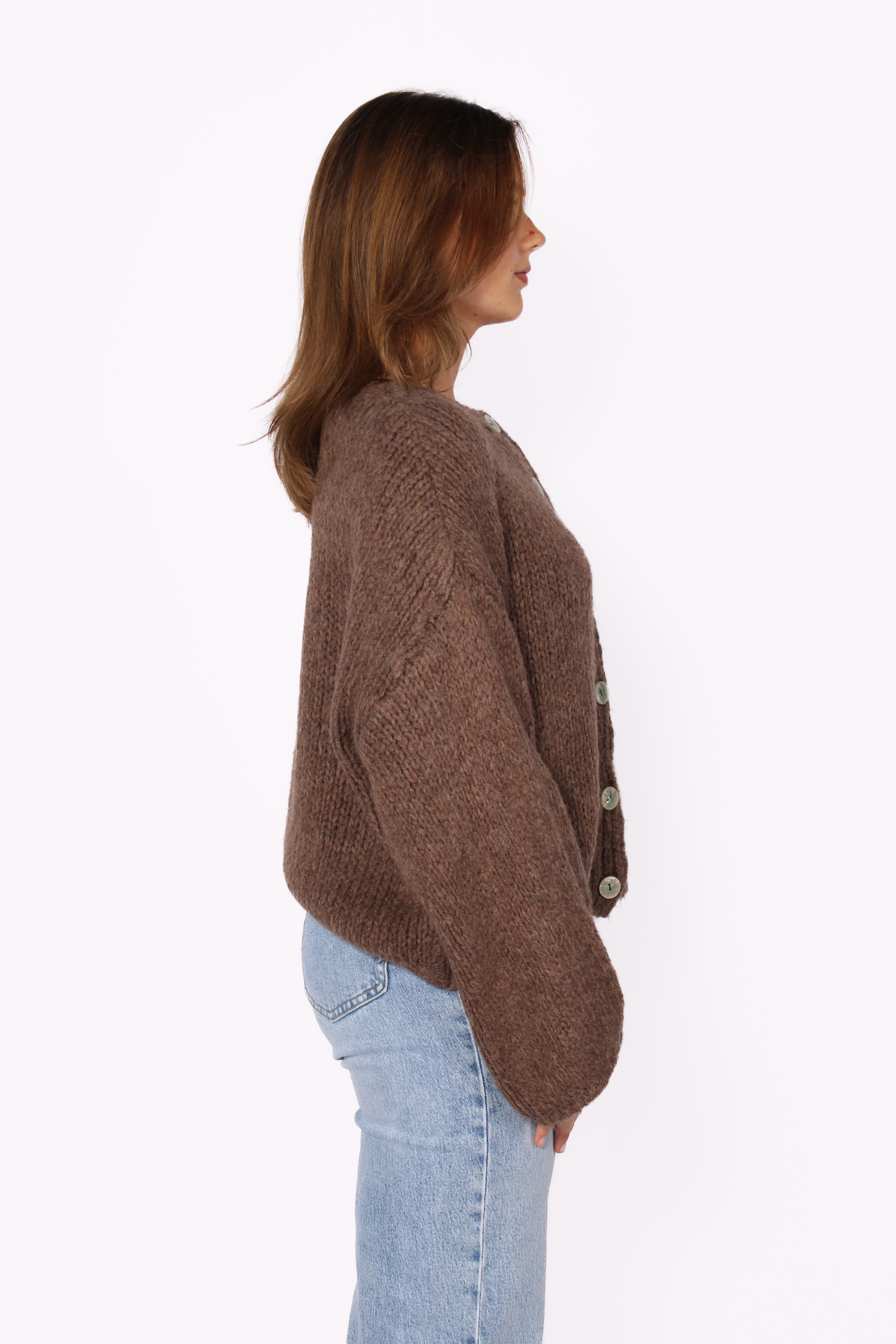 EMILY CARDIGAN - TAUPE