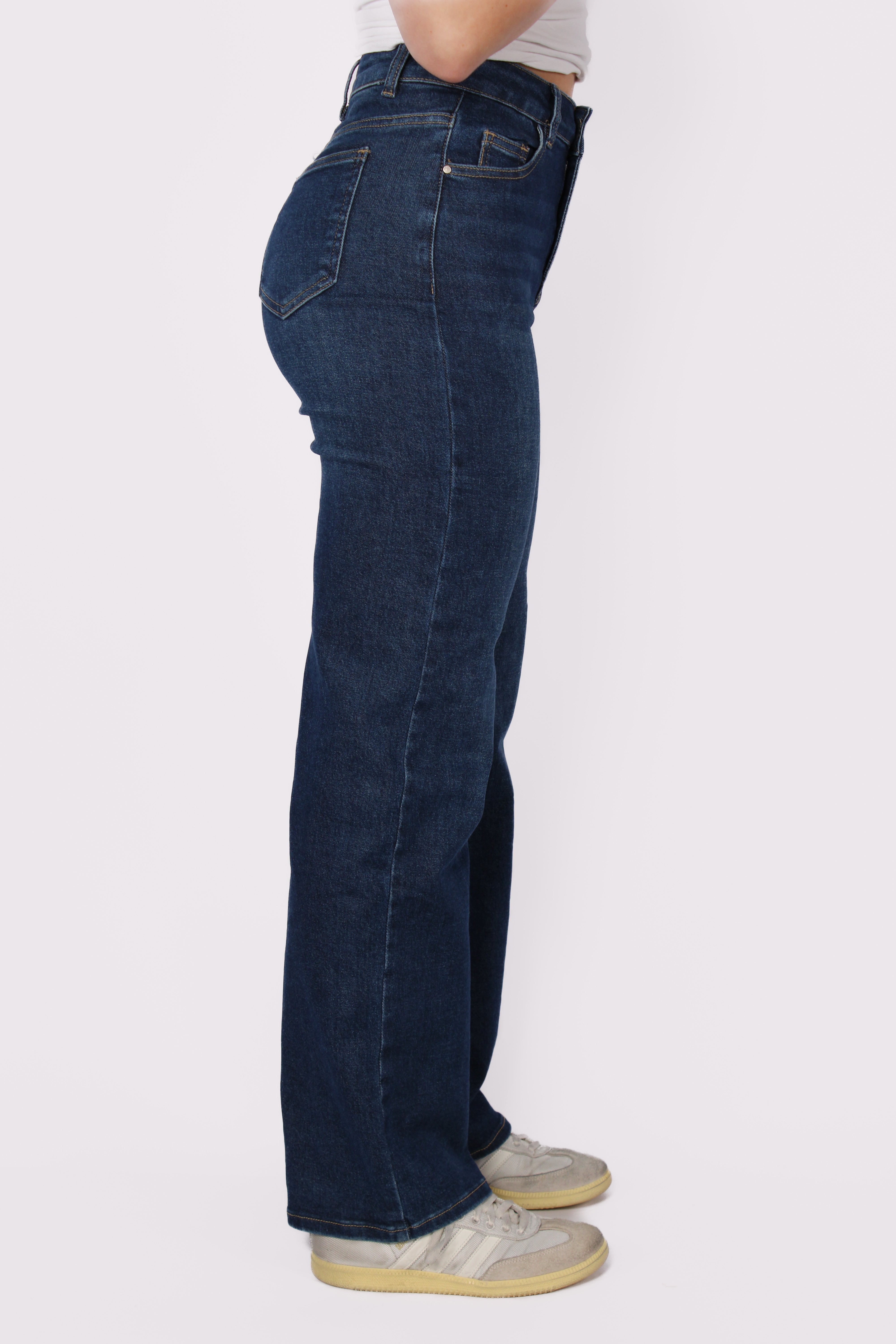 WIDE LEG JEANS 876-22 - DARK DENIM