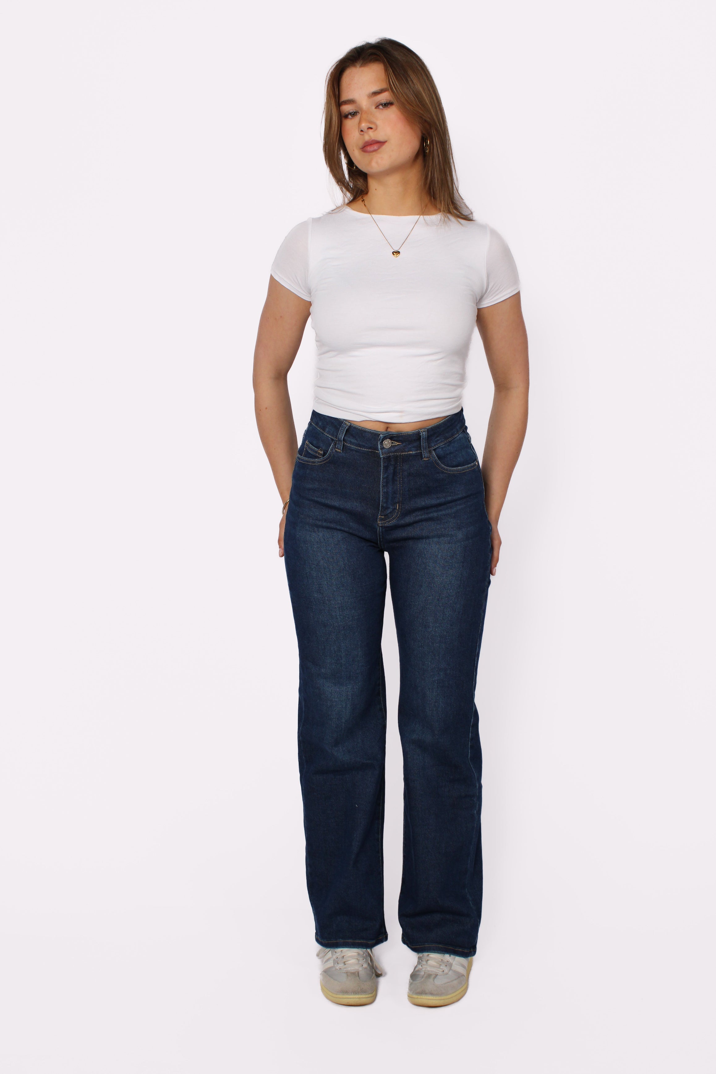 WIDE LEG JEANS 876-22 - DARK DENIM