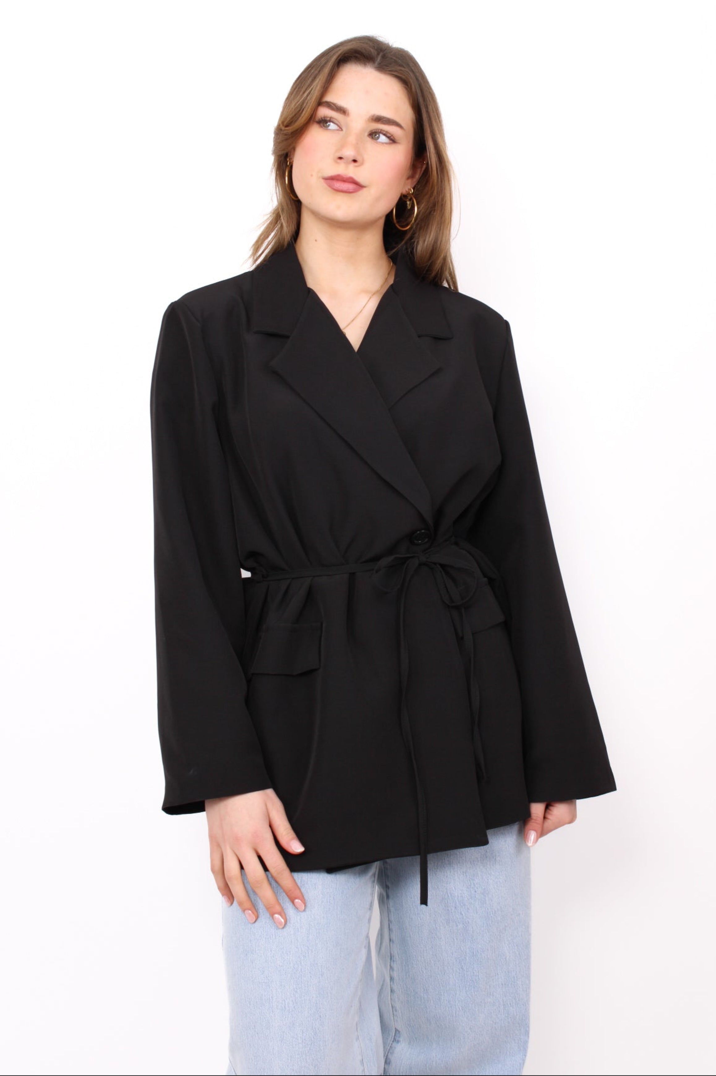 XOE BLAZER - BLACK