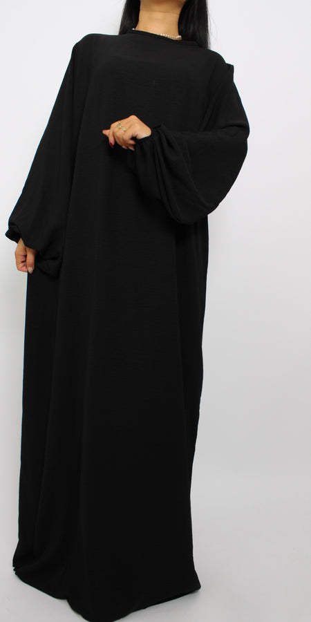 ''TALL'' BASIC ABAYA - BLACK