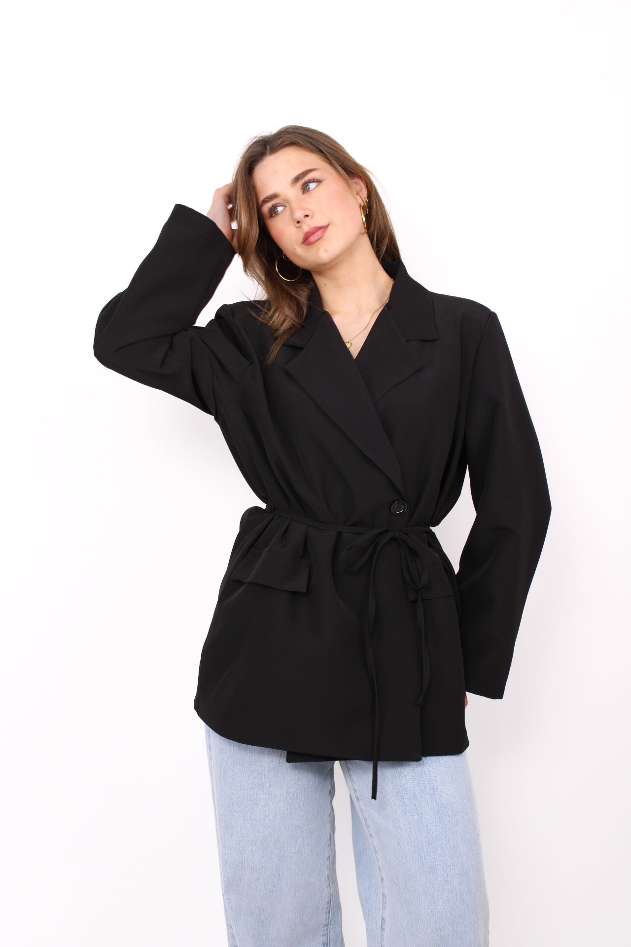XOE BLAZER - BLACK