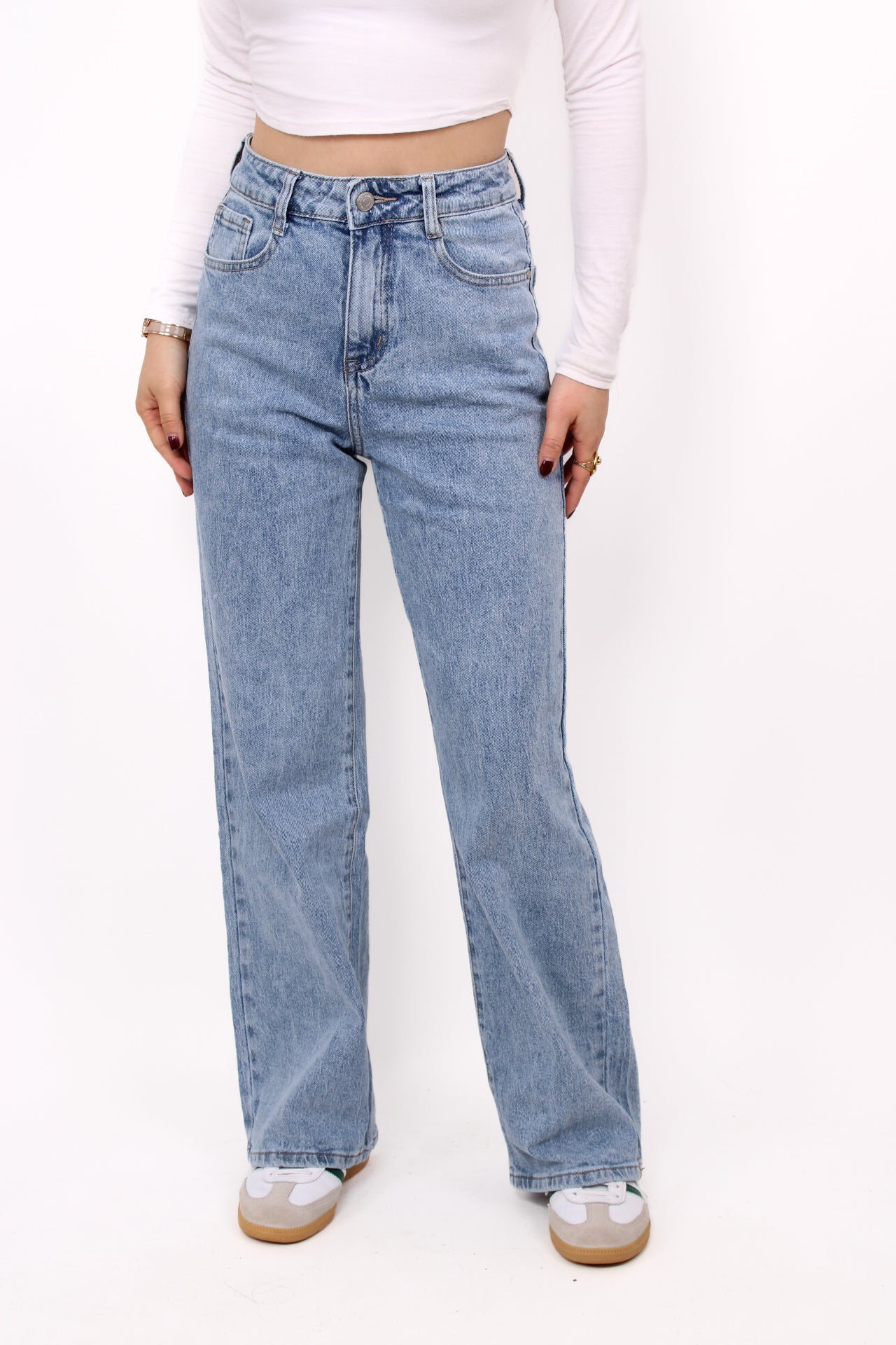 ''PETITE'' WIDE LEG JEANS 0059-6 - DENIM