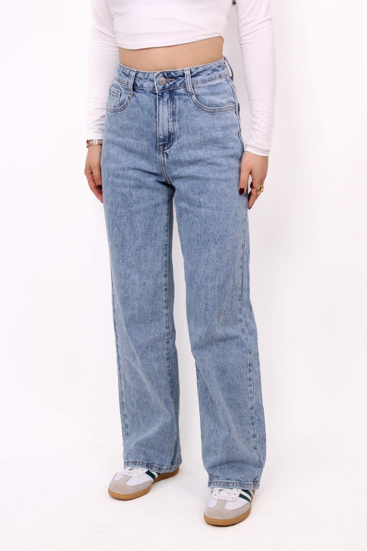 ''PETITE'' WIDE LEG JEANS 0059-6 - DENIM