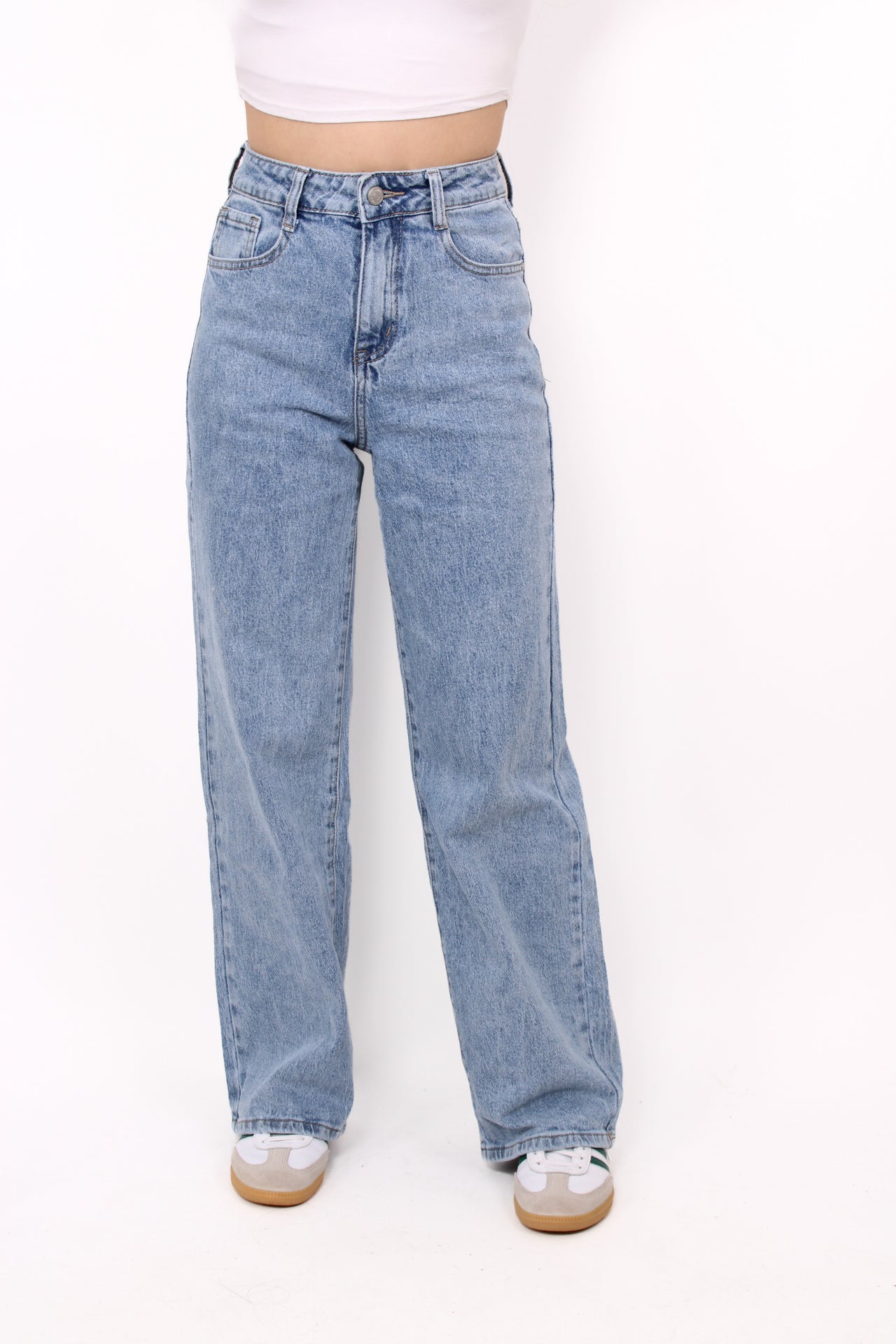 ''PETITE'' WIDE LEG JEANS 0059-6 - DENIM
