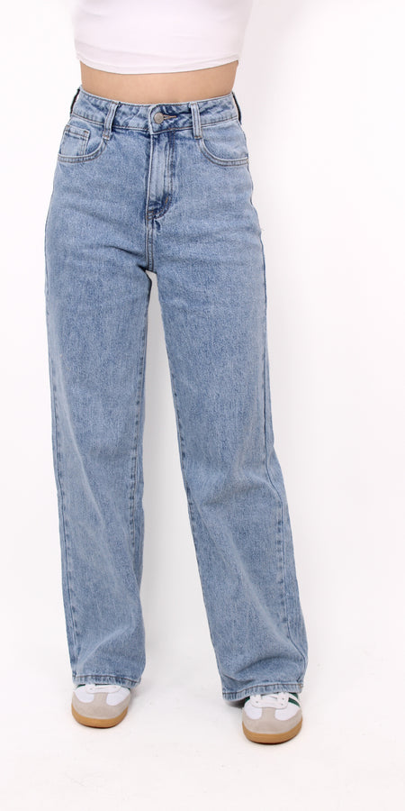 ''PETITE'' WIDE LEG JEANS 0059-6 - DENIM