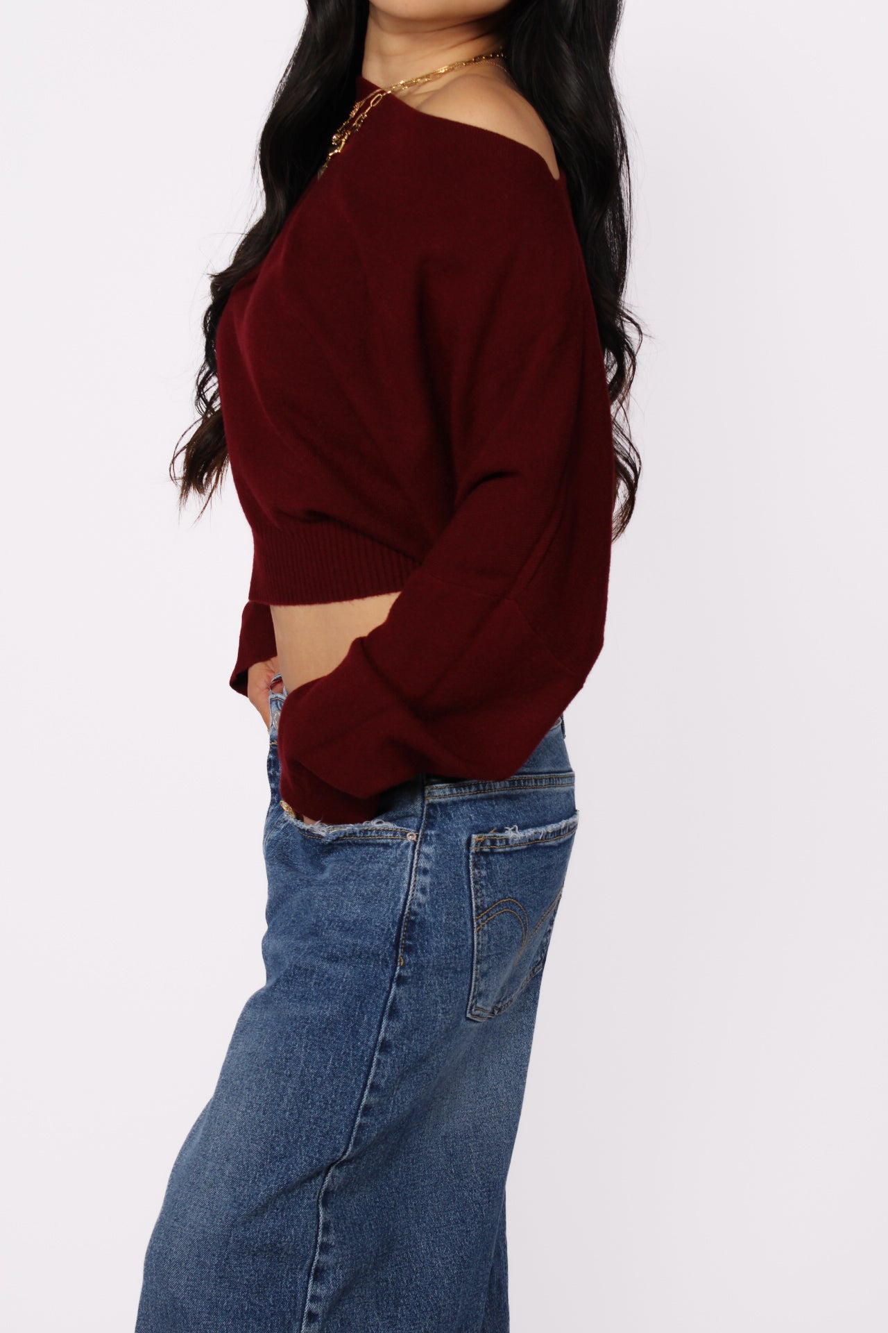 CELESTE SWEATER - BORDEAUX