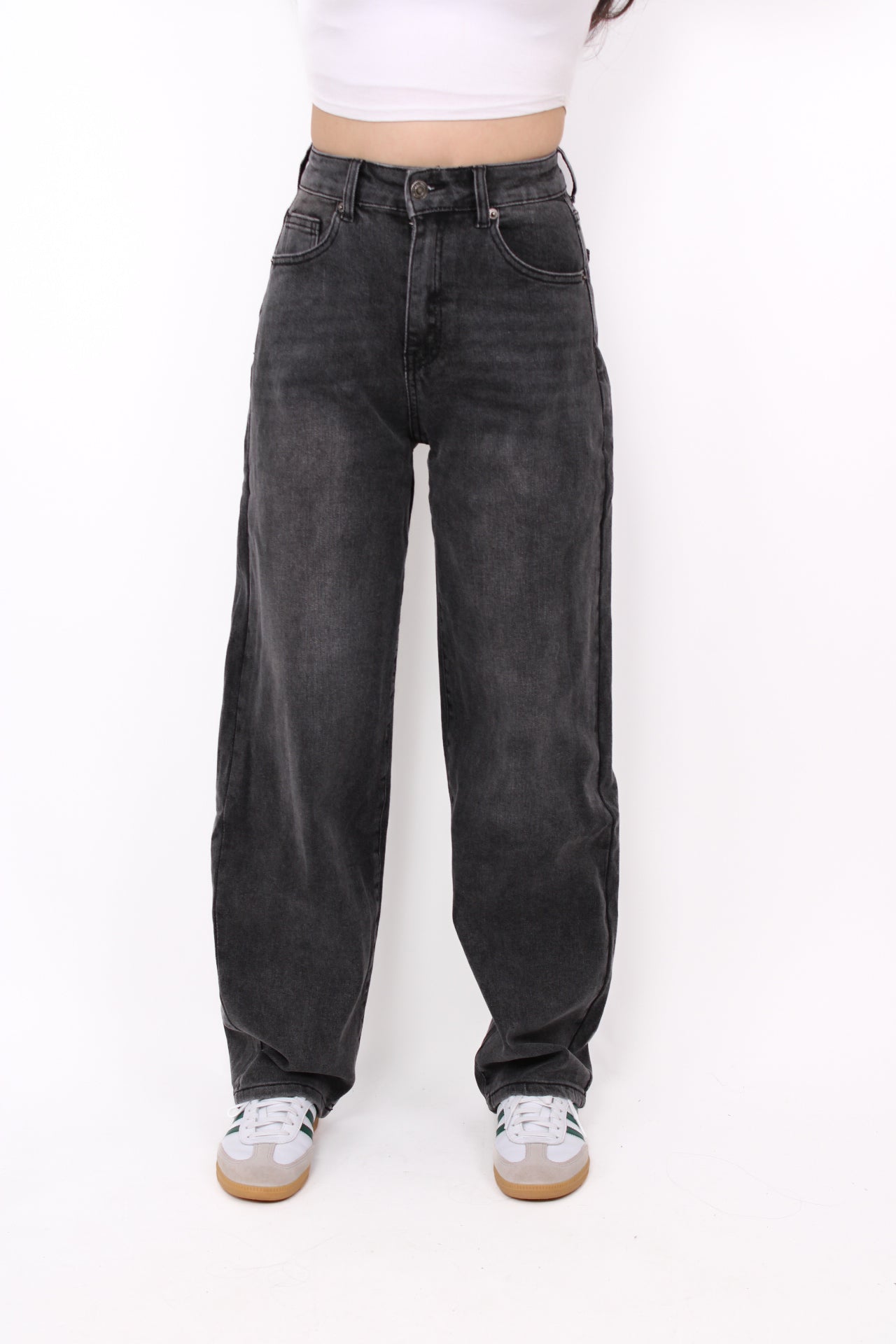 ''PETITE'' BALLOON JEANS 0023-3 - GREY