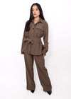 HAZEL BLOUSE - MOCHA