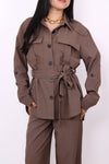 HAZEL BLOUSE - MOCHA