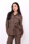 HAZEL BLOUSE - MOCHA
