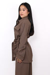 HAZEL BLOUSE - MOCHA