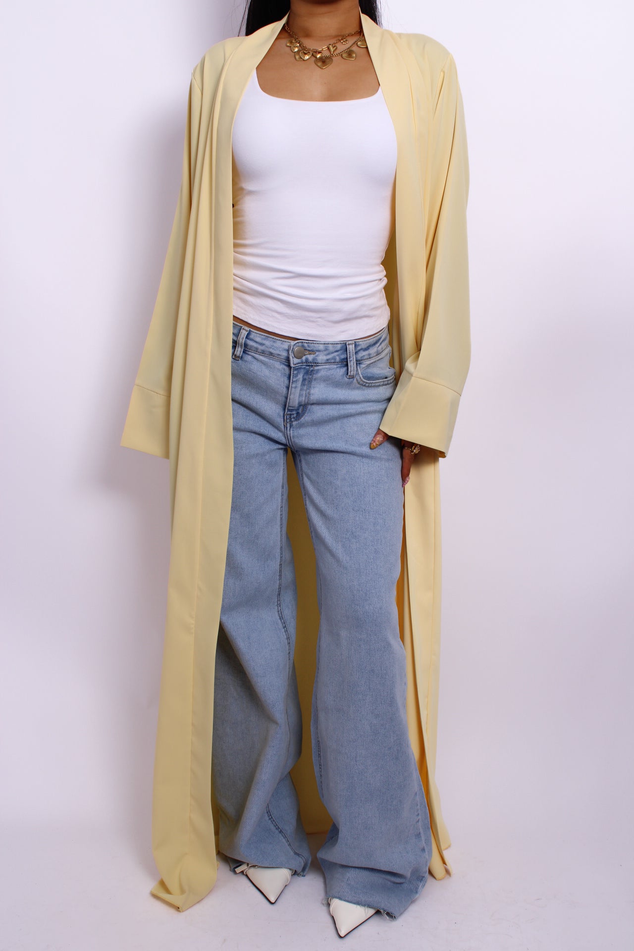 PRE ORDER 30 JUNI!! SILKY KIMONO - BUTTER YELLOW