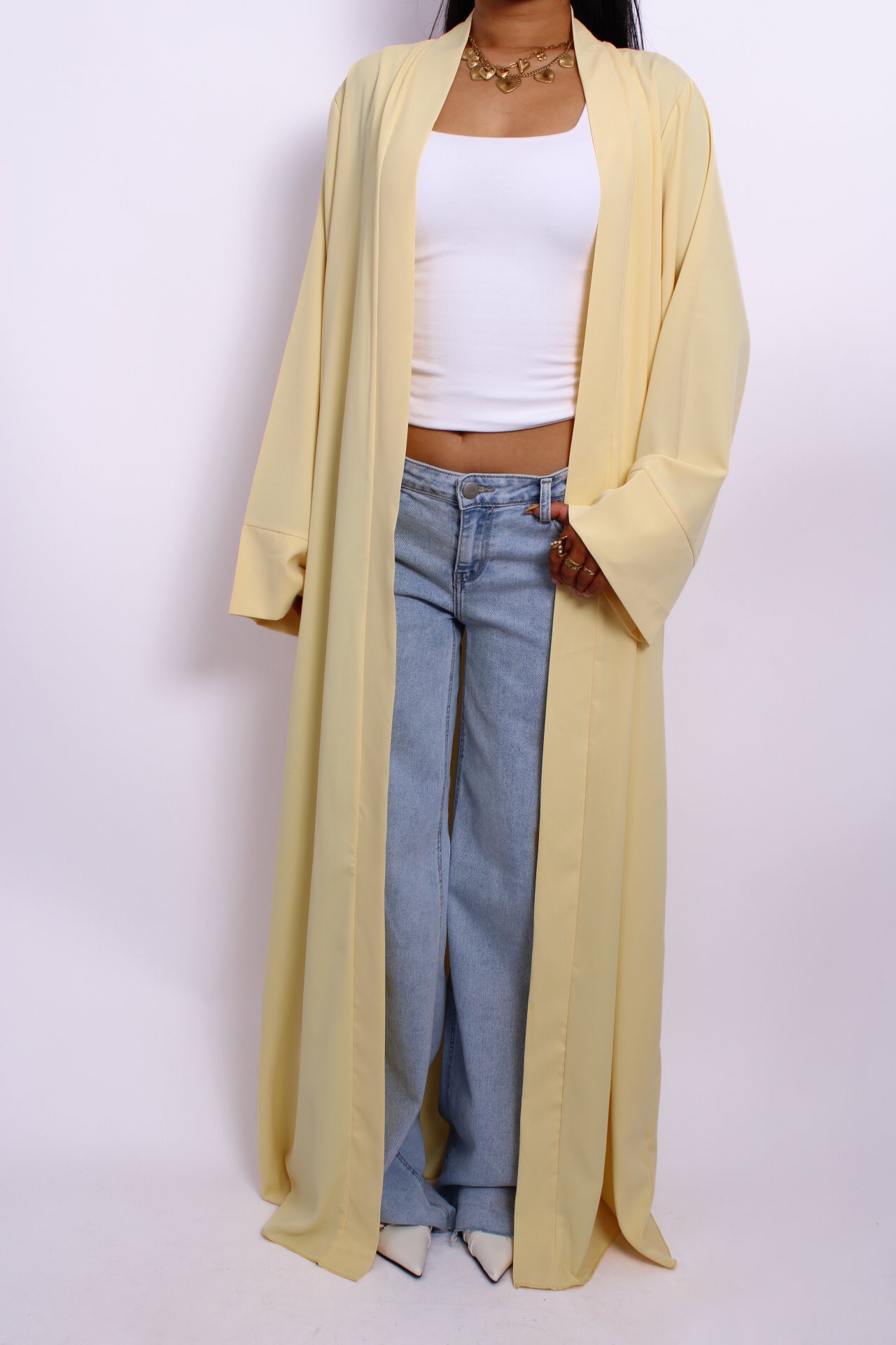 PRE ORDER 30 JUNI!! SILKY KIMONO - BUTTER YELLOW