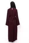 MARWA DRESS - BURGUNDY