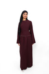 MARWA DRESS - BURGUNDY
