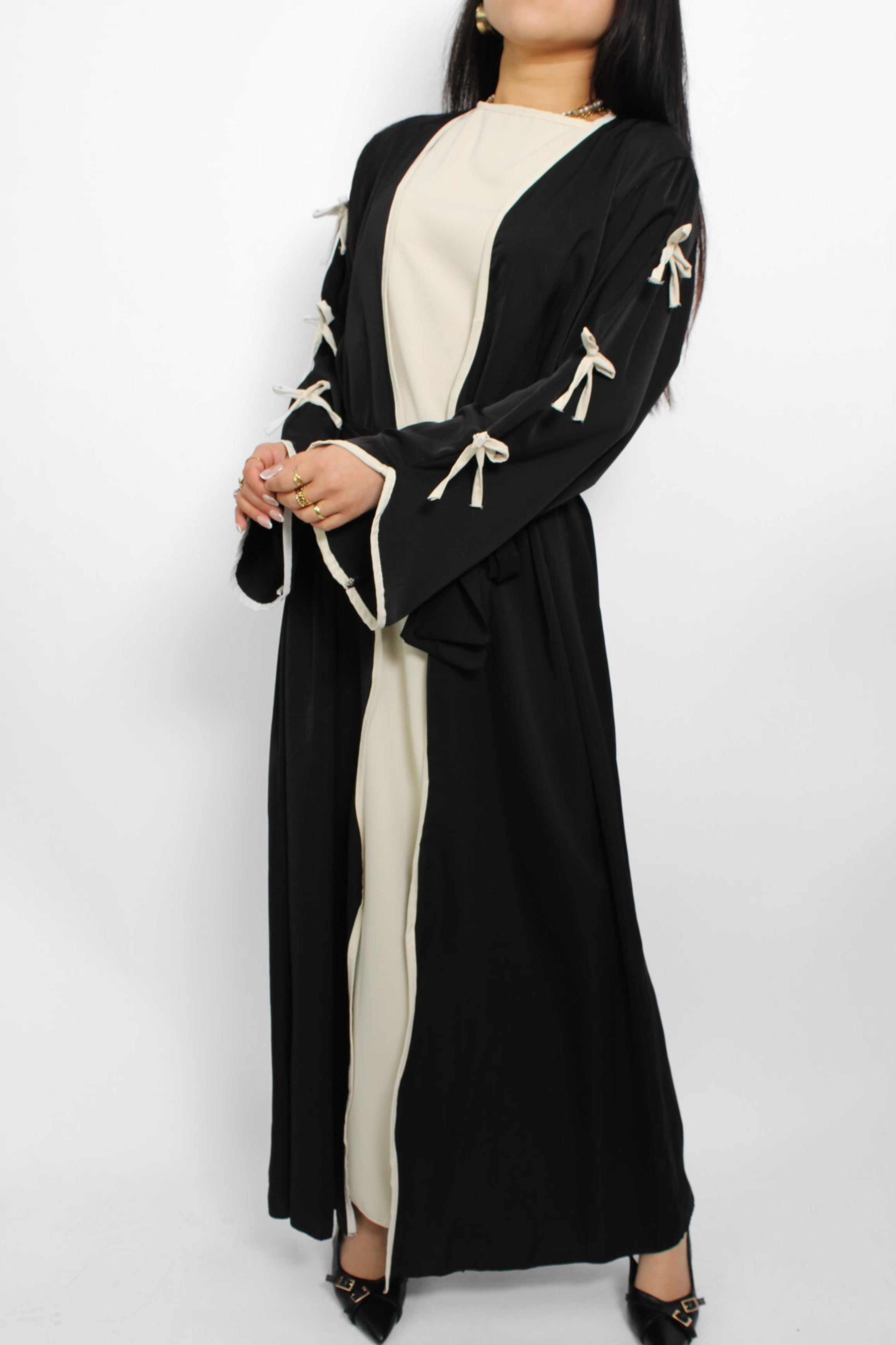 ABAYA BOW SET - BLACK