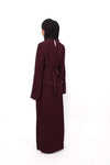 MARWA DRESS - BURGUNDY