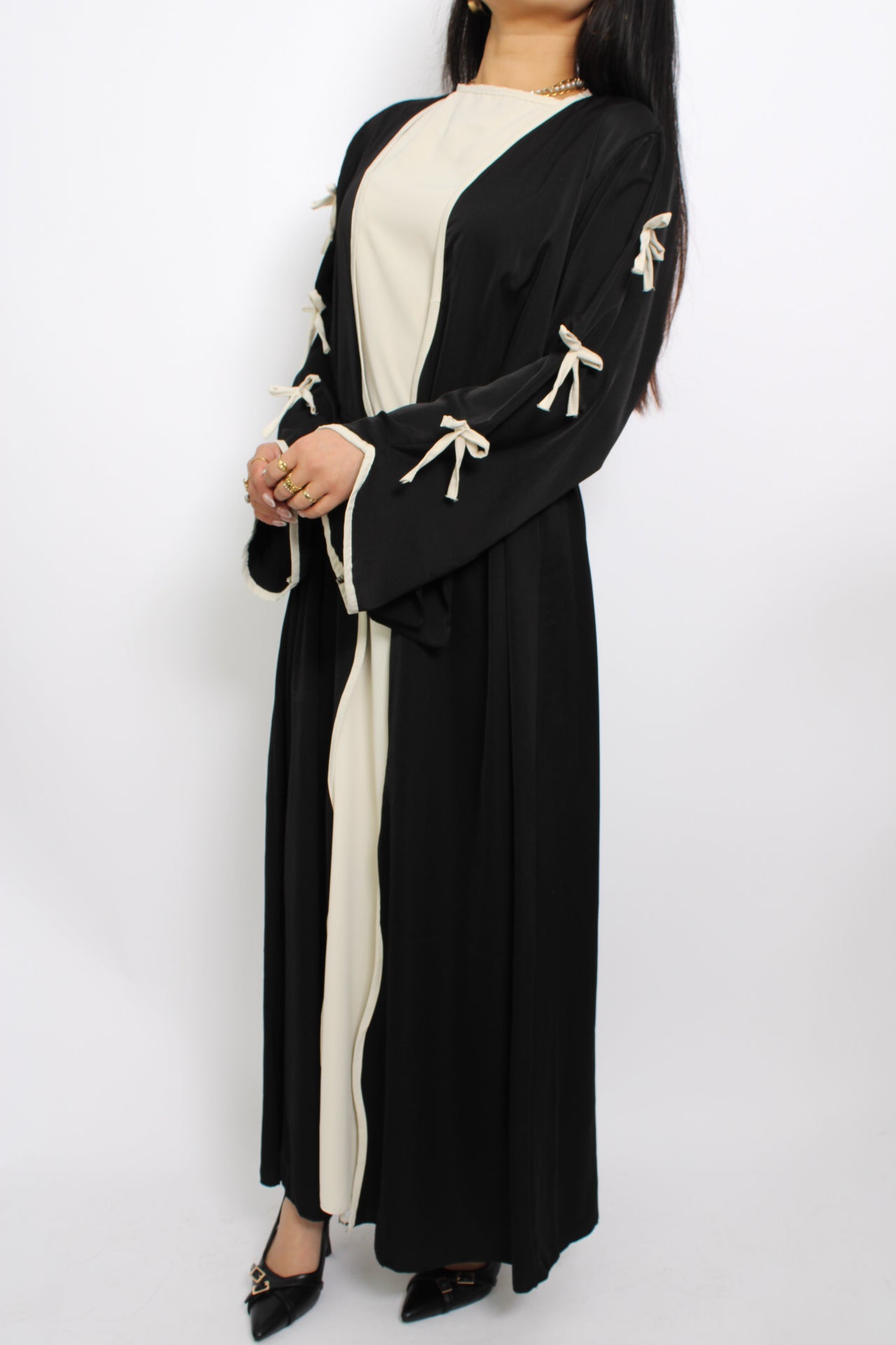 ABAYA BOW SET - BLACK