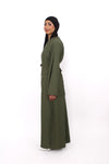 MARWA DRESS - ARMY GREEN