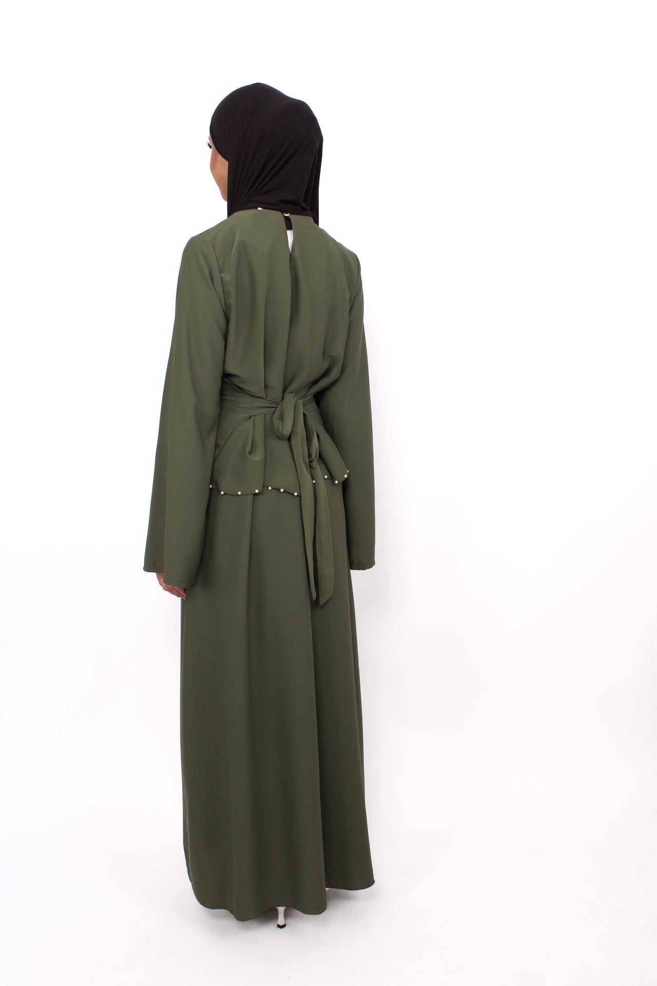 MARWA DRESS - ARMY GREEN