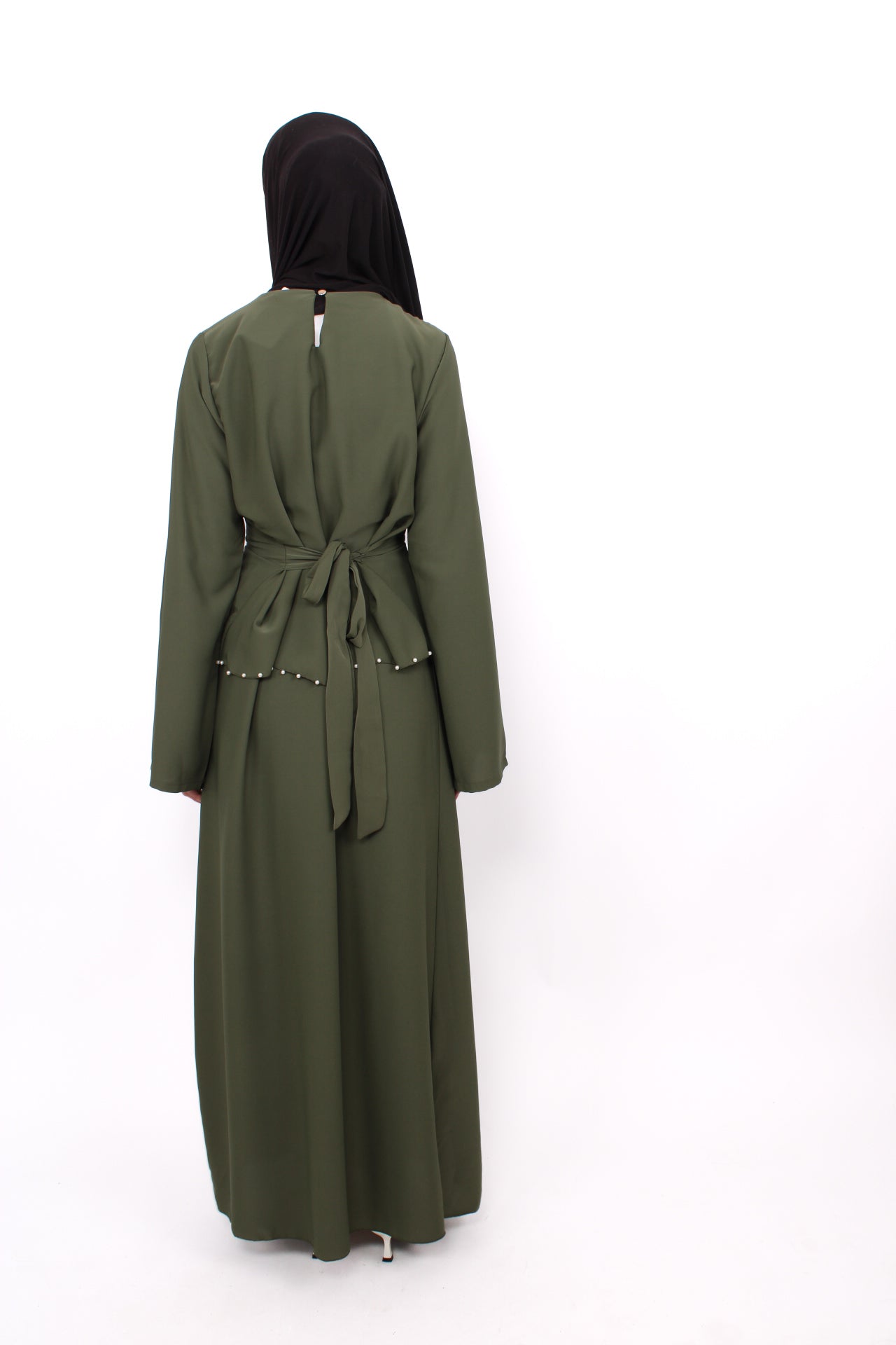 MARWA DRESS - ARMY GREEN