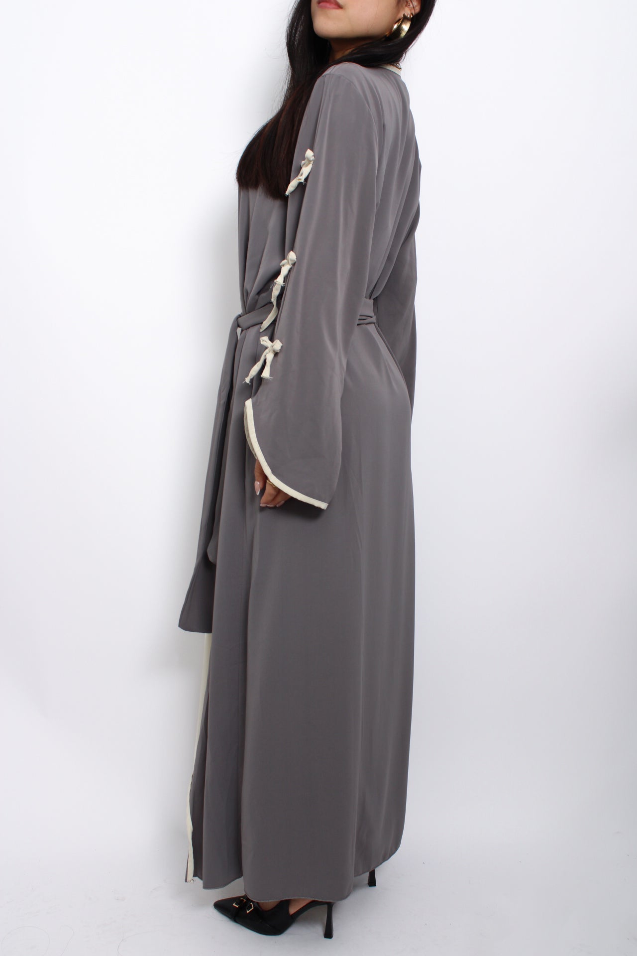 ABAYA BOW SET - GREY