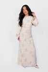 FLORAL EMBRODOIDERED DRESS