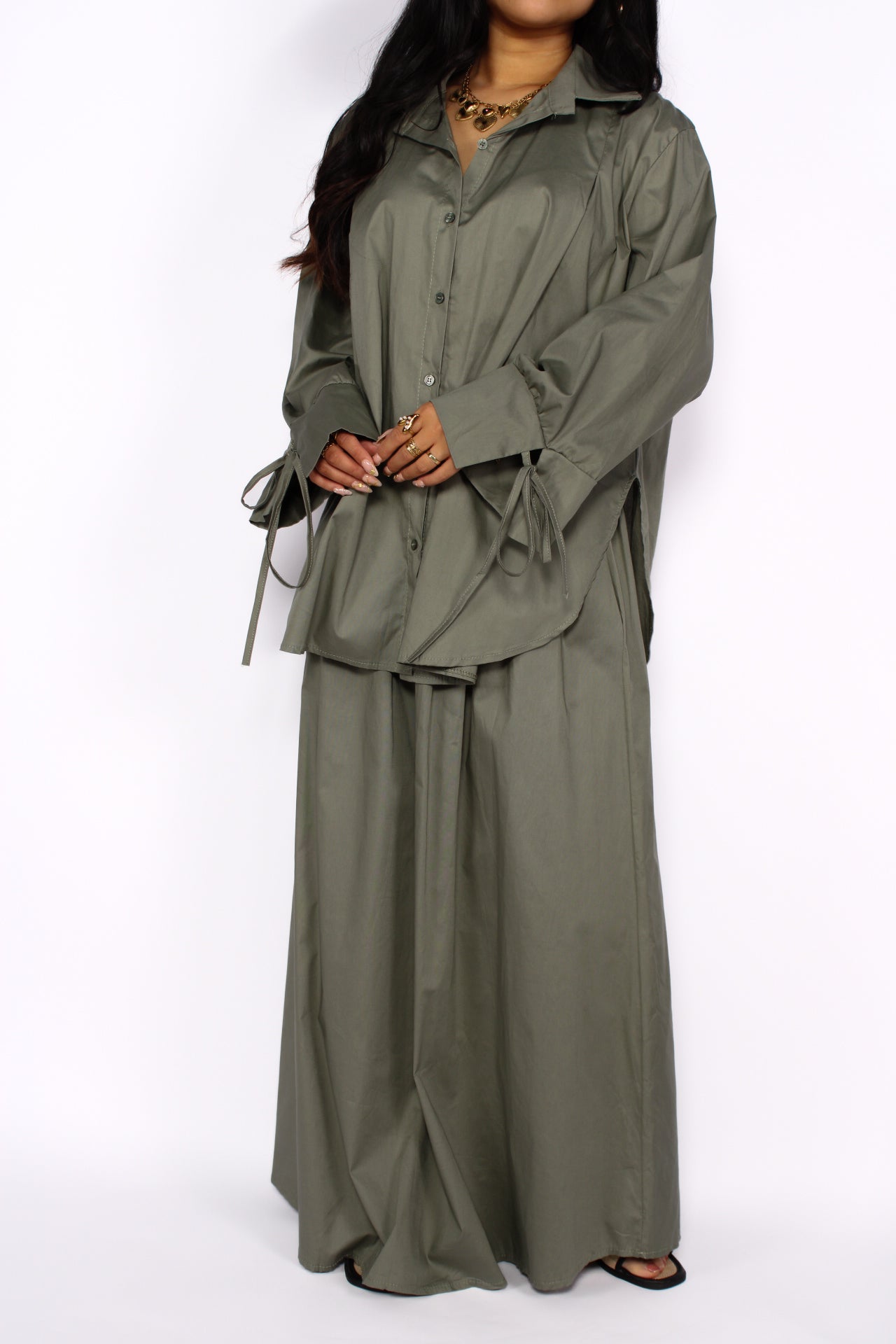 BOW AND FLOW SET - ARMY GREEN