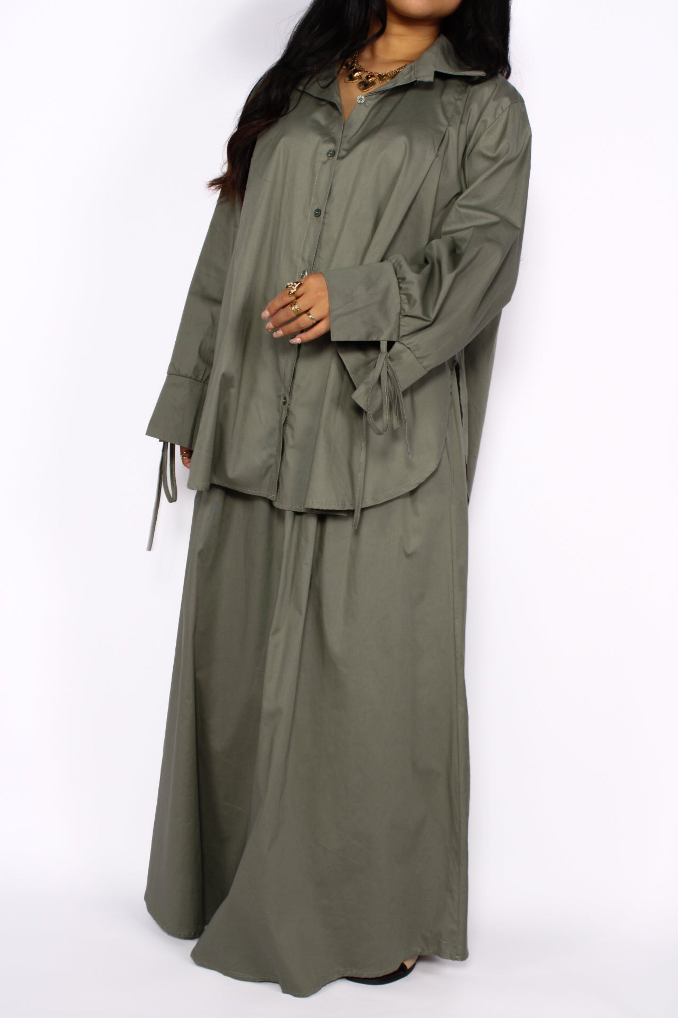 BOW AND FLOW SET - ARMY GREEN