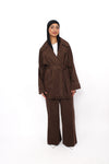 ESRA DENIM SET - BROWN