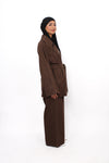 ESRA DENIM SET - BROWN