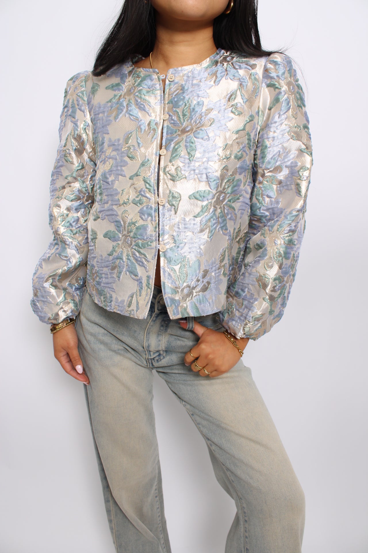 ANNEBEL BLOUSE - SKY BLUE