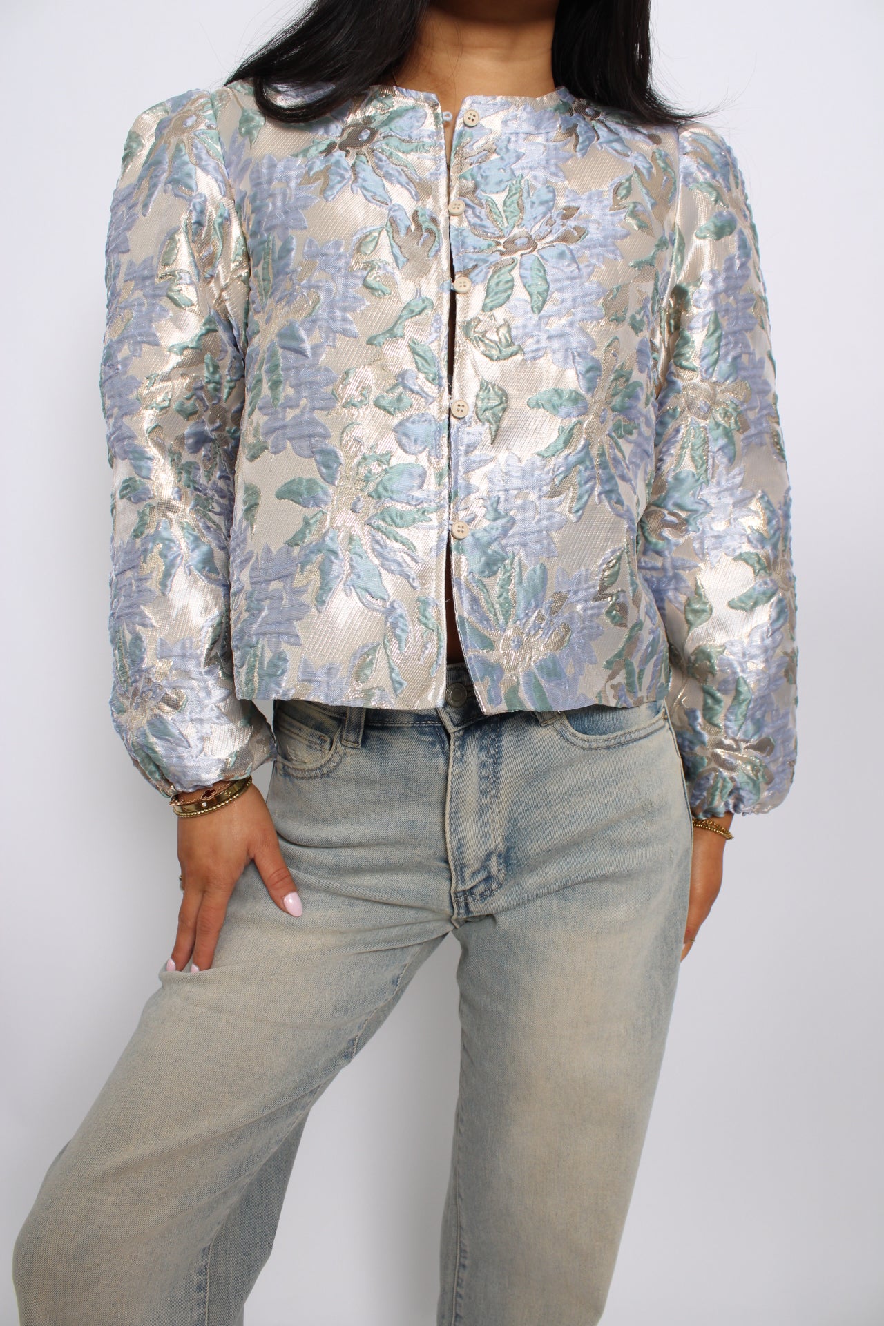 ANNEBEL BLOUSE - SKY BLUE