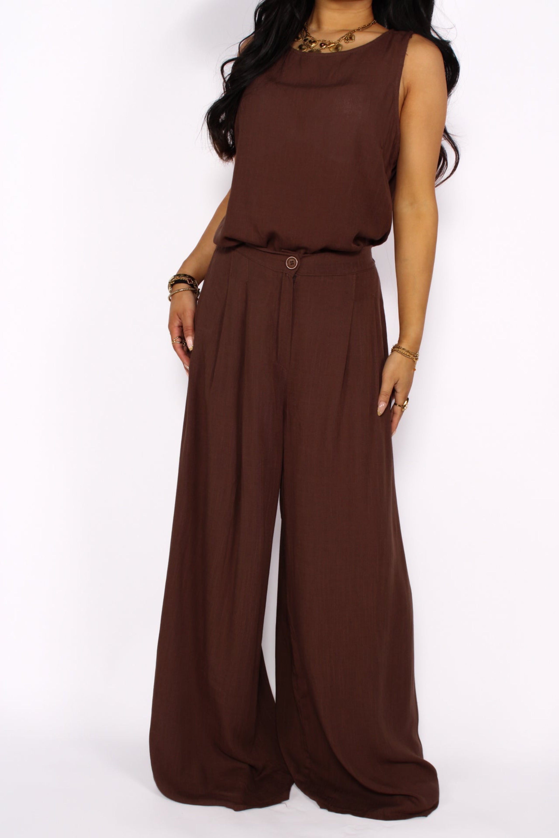 THE DAILY DUO SET - BROWN