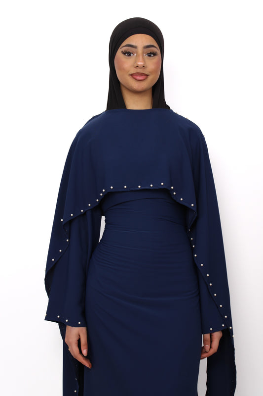 HUDA DRESS - NAVY