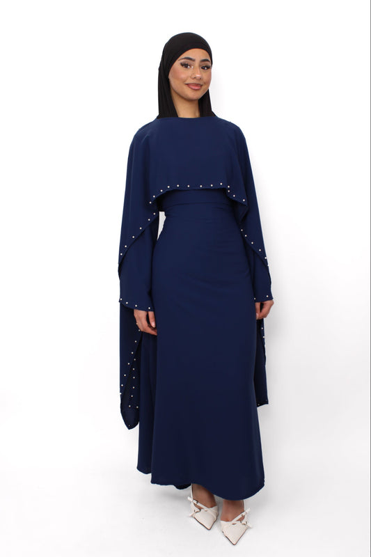 HUDA DRESS - NAVY