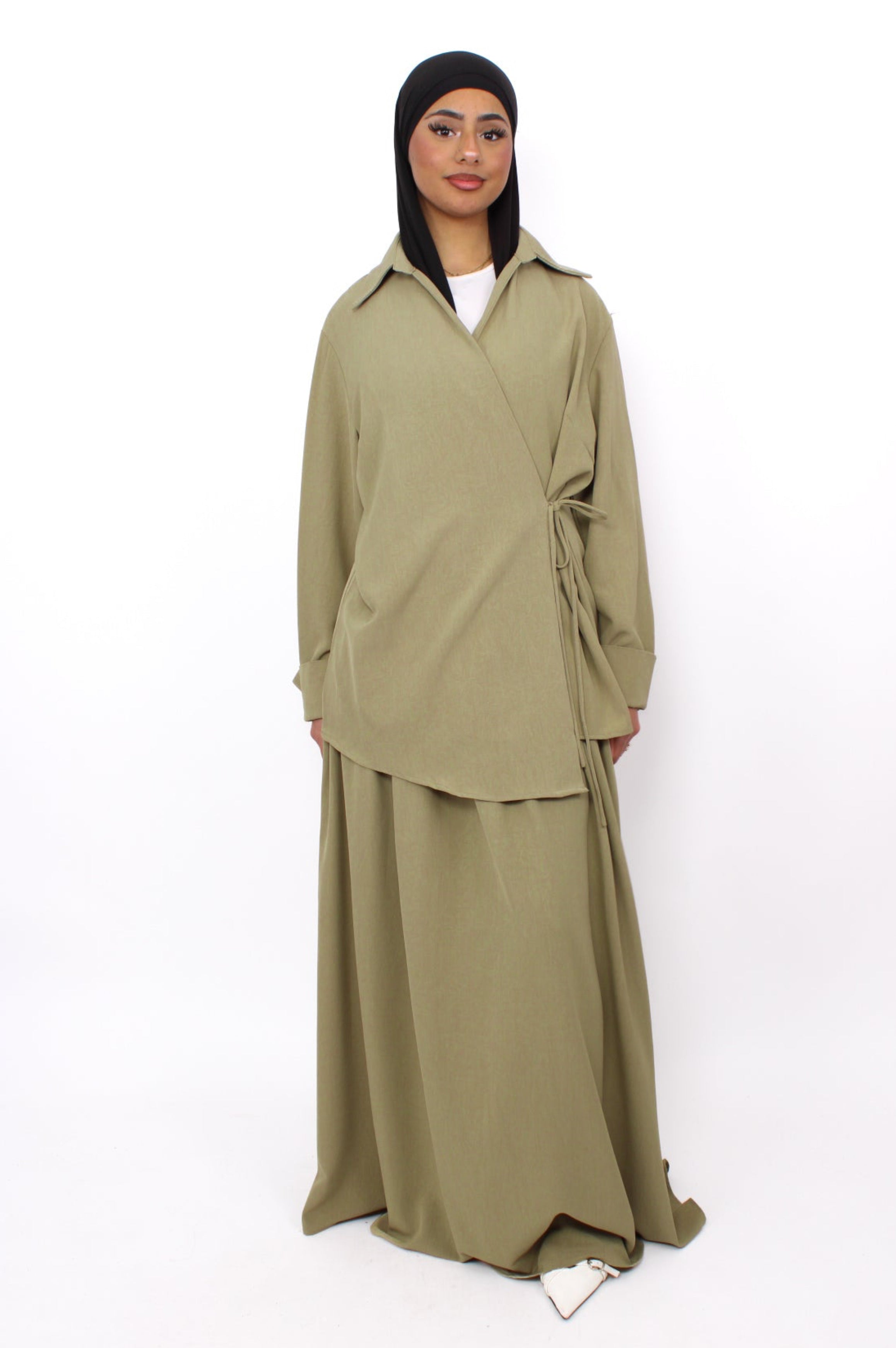 BUSHRA SET - LIGHT GREEN