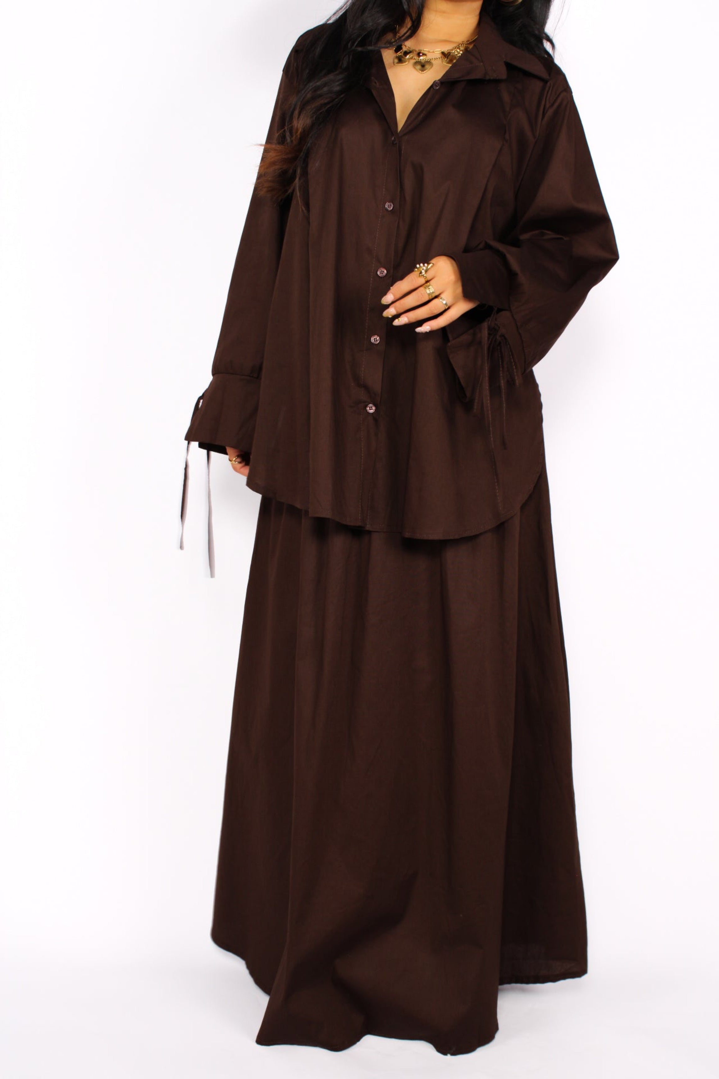 BOW AND FLOW SET - BROWN