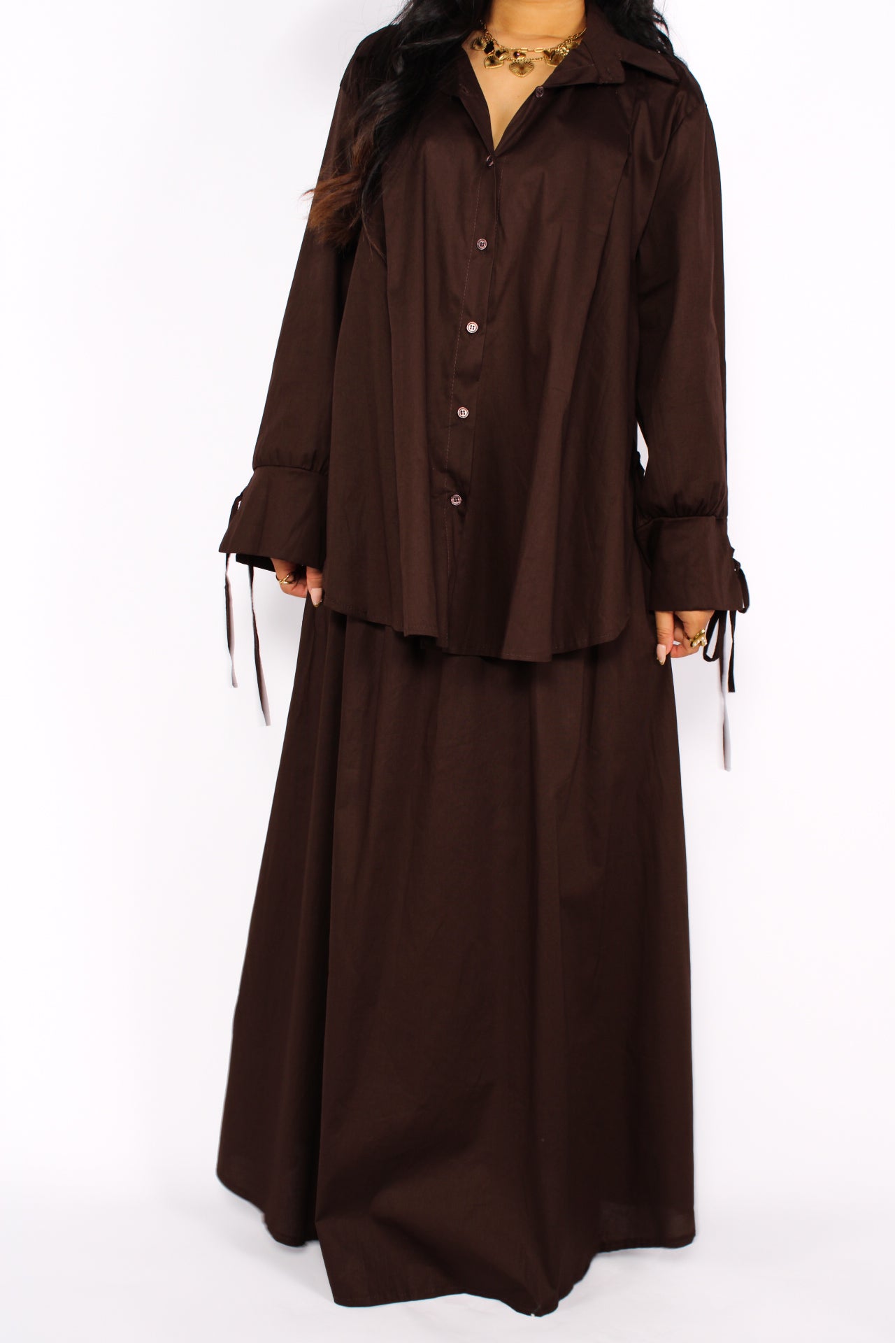 BOW AND FLOW SET - BROWN