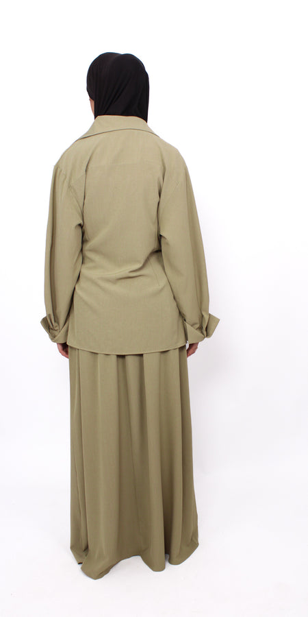 BUSHRA SET - LIGHT GREEN