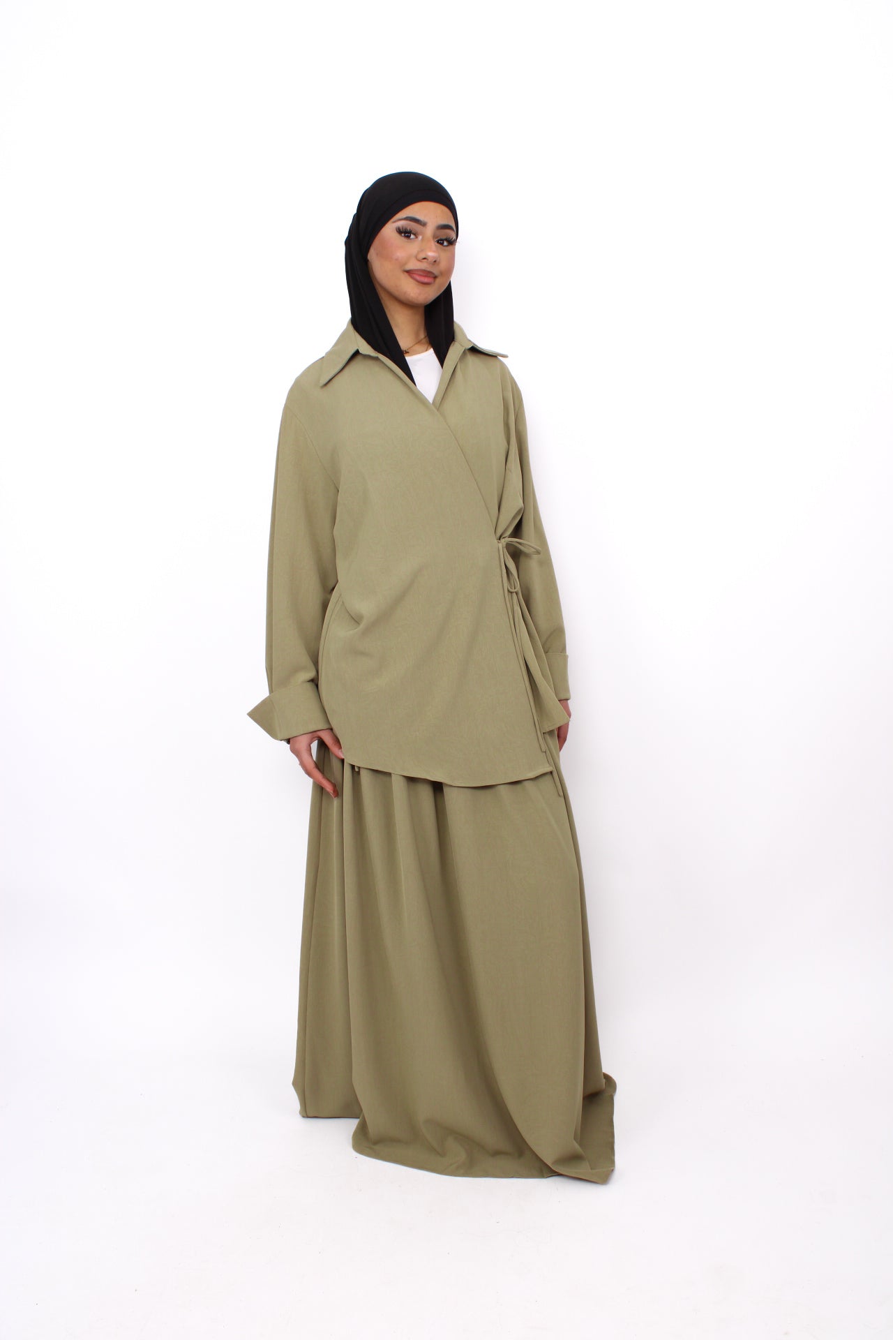 BUSHRA SET - LIGHT GREEN