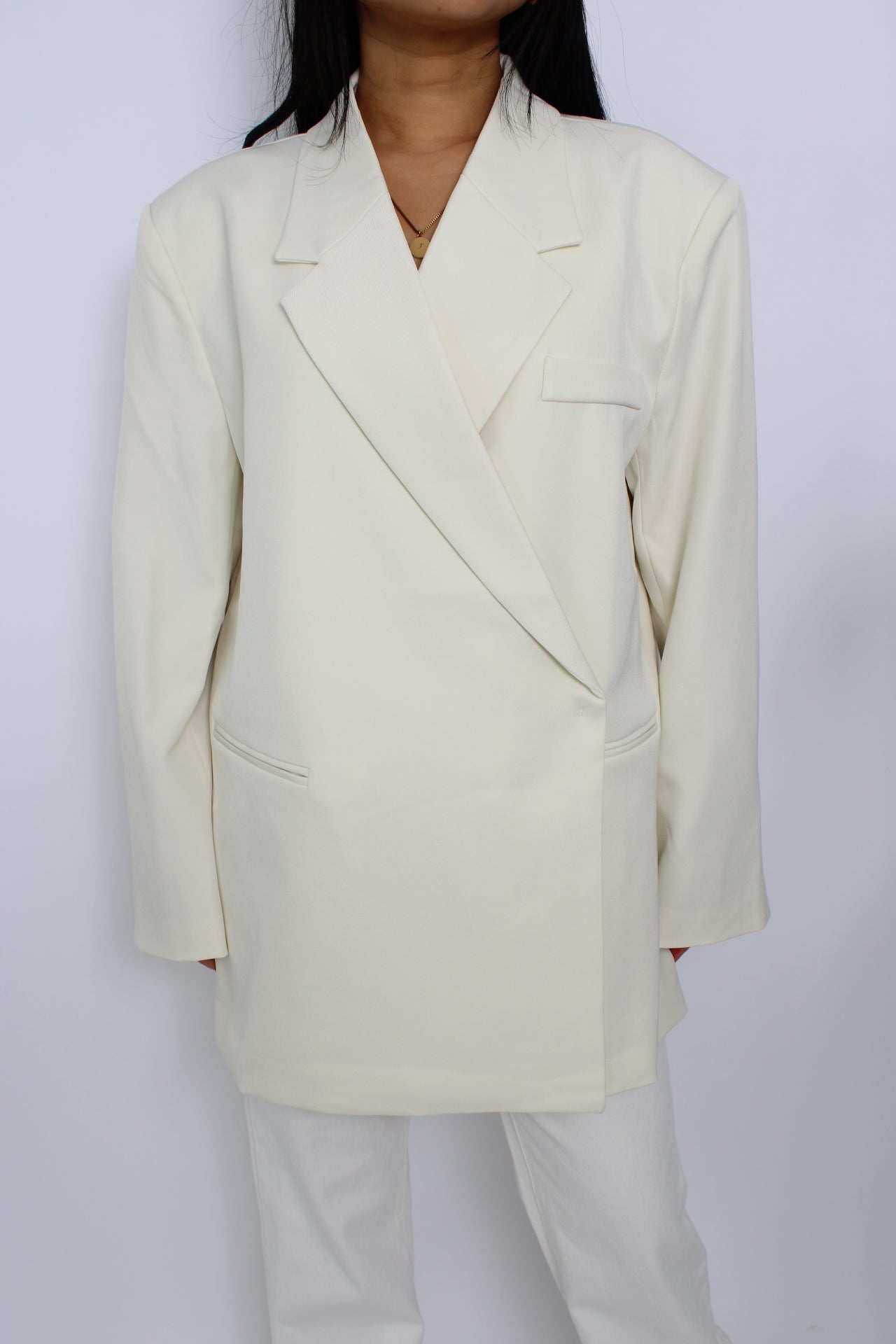 OVERSIZED CHIC BLAZER - ECRU