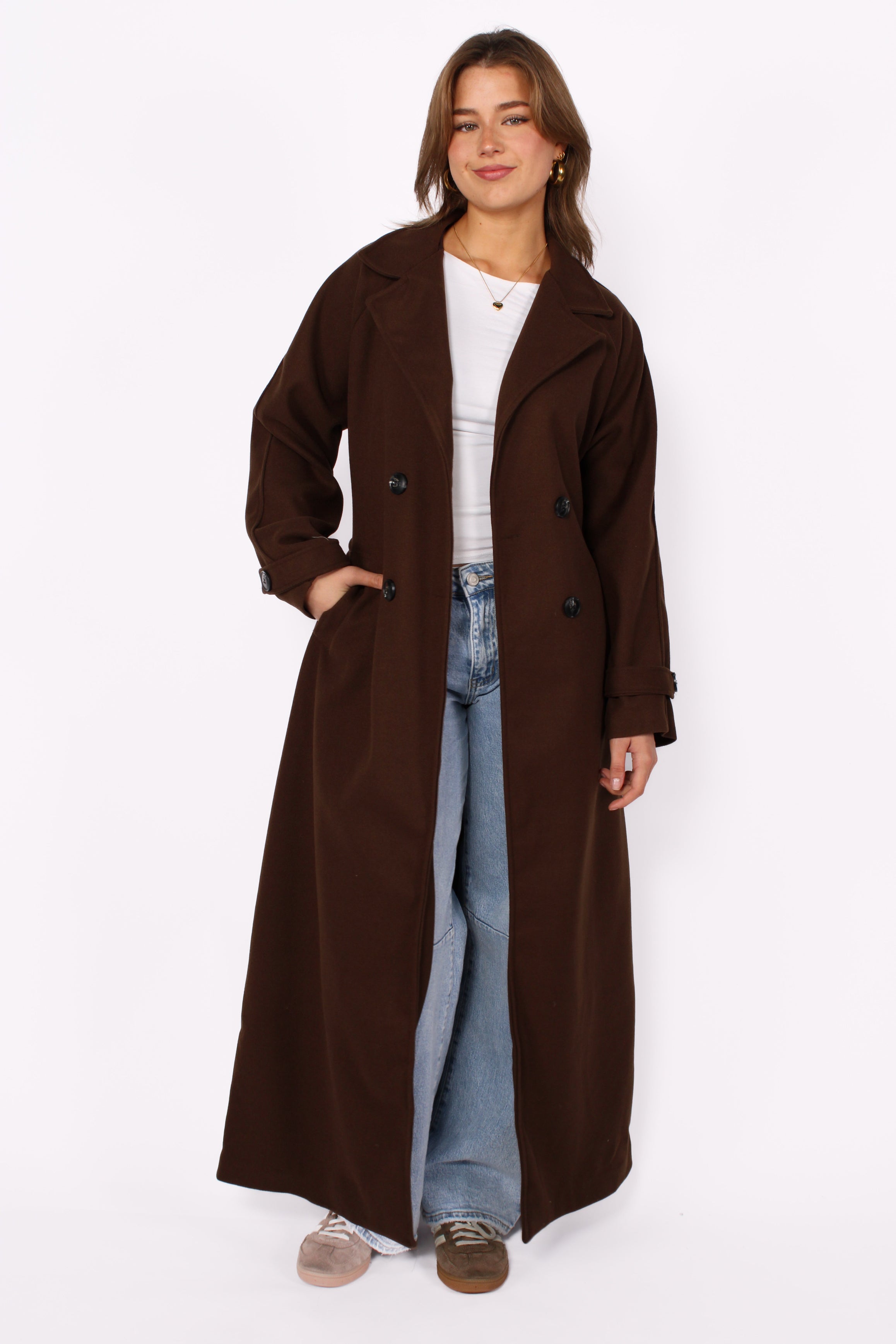 ''TALL'' AYLIN COAT - BROWN